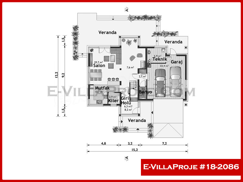 Ev Villa Proje #18 - 2086 Çelik Ev Projesi - Görsel 2