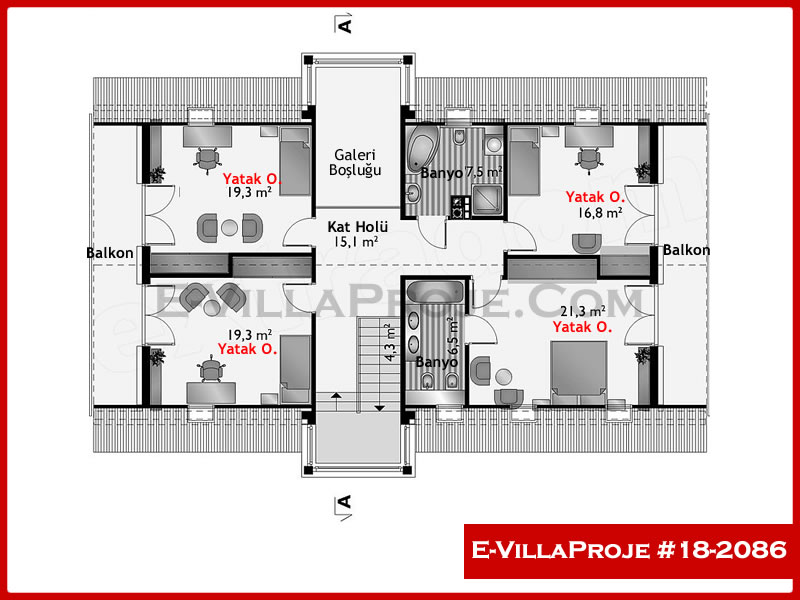 Ev Villa Proje #18 - 2086 Çelik Ev Projesi - Görsel 3