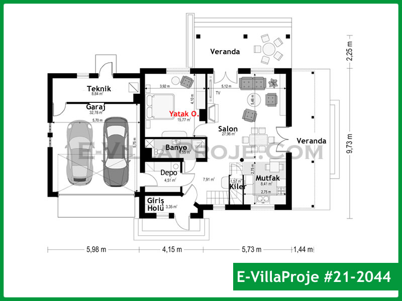 Ev Villa Proje #21 - 2044 Çelik Ev Projesi - Görsel 2