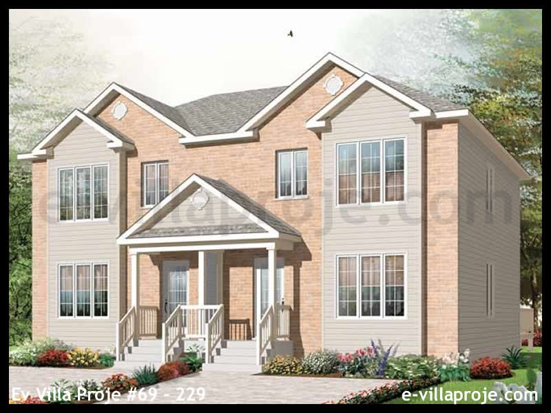 Ev Villa Proje #69 - 229 Çelik Villa Modeli ve 3D Tasarımı