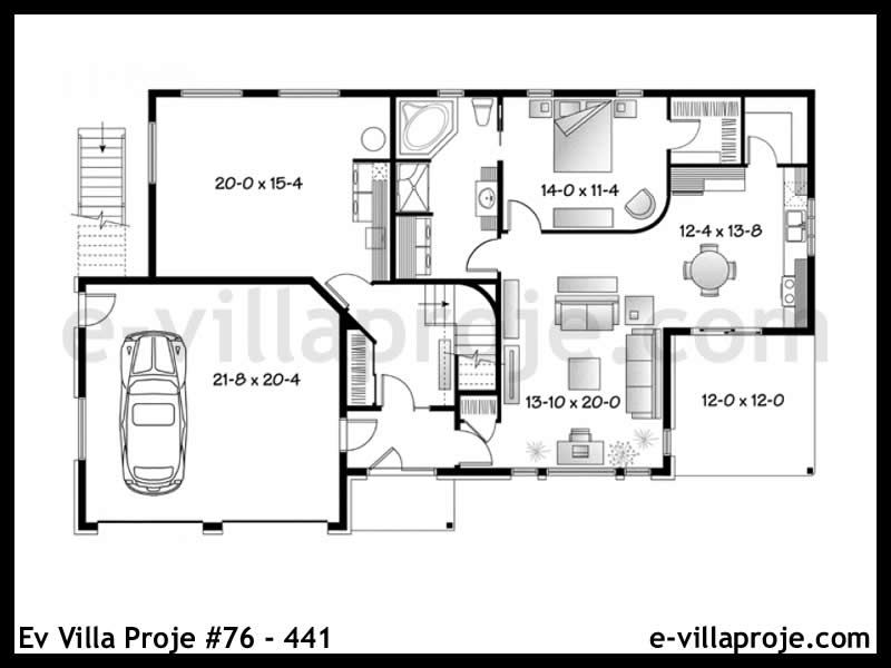 Ev Villa Proje #76 - 441 Çelik Ev Projesi - Görsel 2