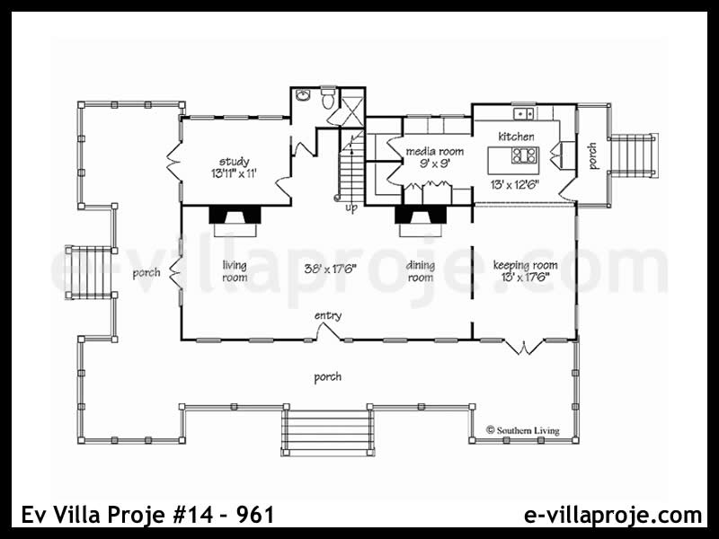 Ev Villa Proje #14 - 961 Çelik Ev Projesi - Görsel 2