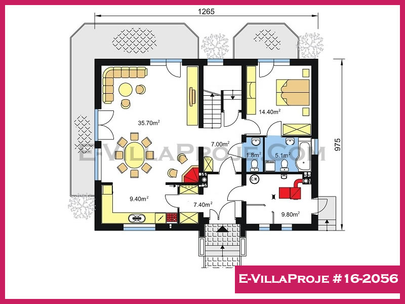 Ev Villa Proje #16 - 2056 Çelik Ev Projesi - Görsel 2
