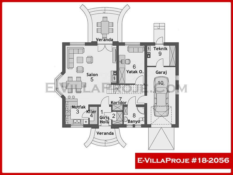 Ev Villa Proje #18 - 2056 Çelik Ev Projesi - Görsel 2