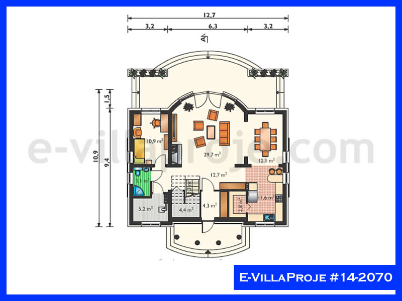 Ev Villa Proje #14 - 2070 Çelik Ev Projesi - Görsel 2
