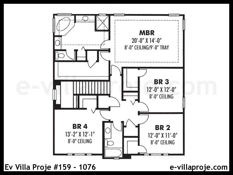 Ev Villa Proje #159 - 1076 Çelik Ev Projesi - Görsel 3
