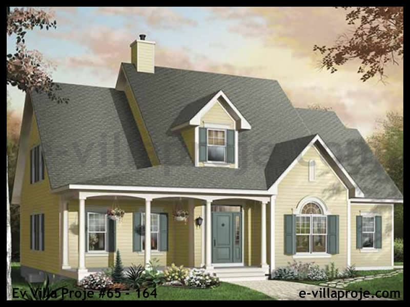 Ev Villa Proje #65 - 164 Çelik Villa Projesi 3D Mimari Tasarımı