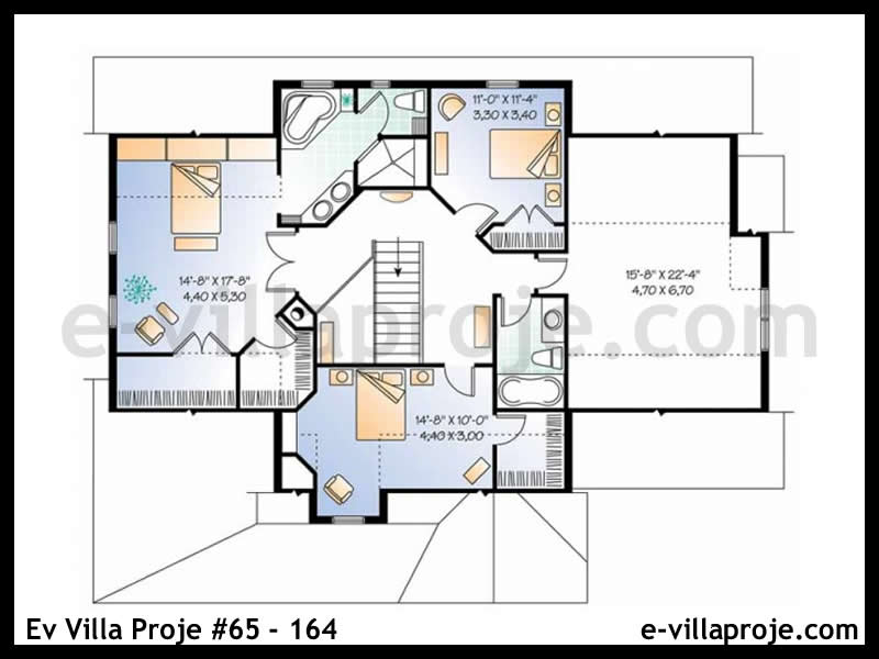 Ev Villa Proje #65 - 164 Çelik Ev Projesi - Görsel 3