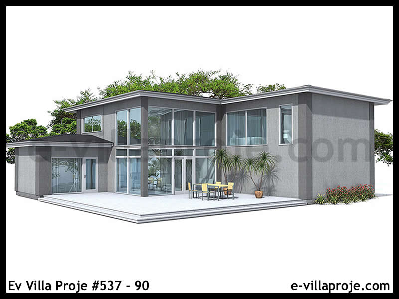 Ev Villa Proje #537 - 90 Çelik Ev Projesi - Görsel 4