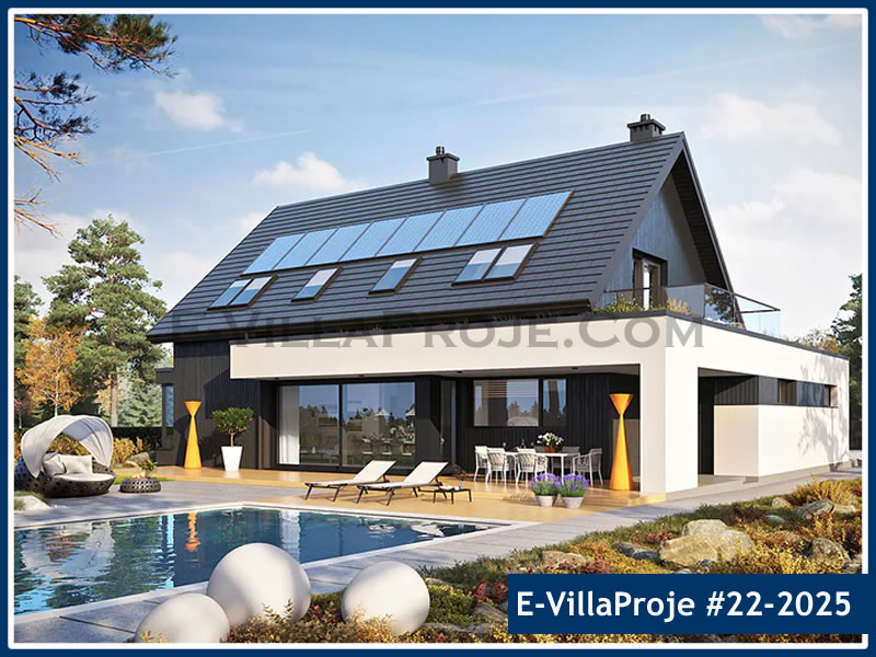 Ev Villa Proje #22 - 2025 Çelik Villa Modeli ve 3D Tasarımı