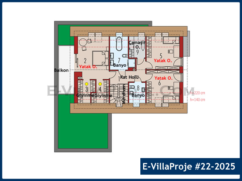 Ev Villa Proje #22 - 2025 Çelik Ev Projesi - Görsel 3
