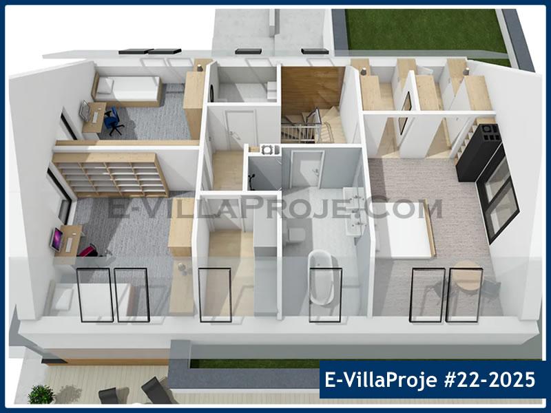 Ev Villa Proje #22 - 2025 Çelik Ev Projesi - Görsel 8