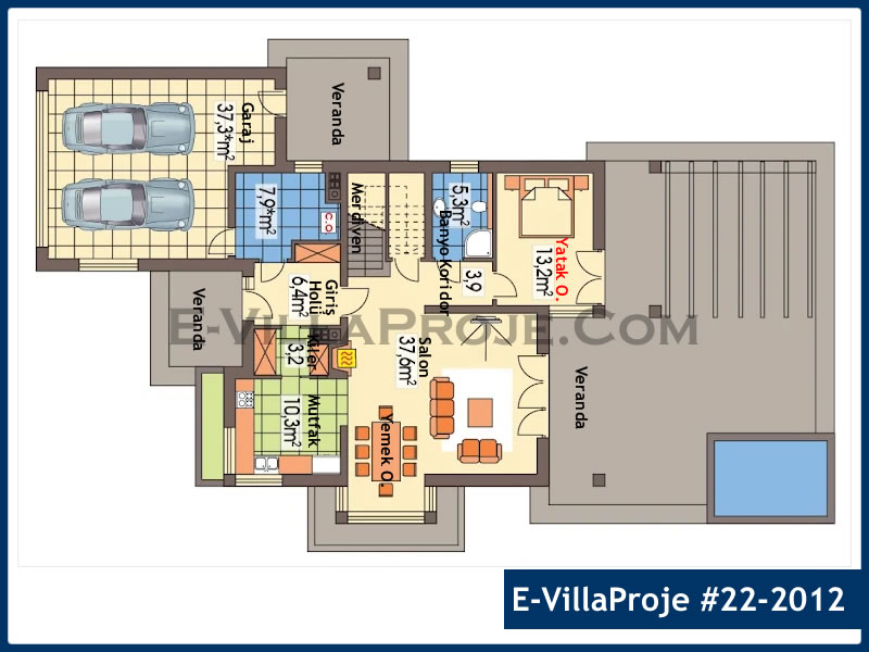 Ev Villa Proje #22 - 2012 Çelik Ev Projesi - Görsel 2