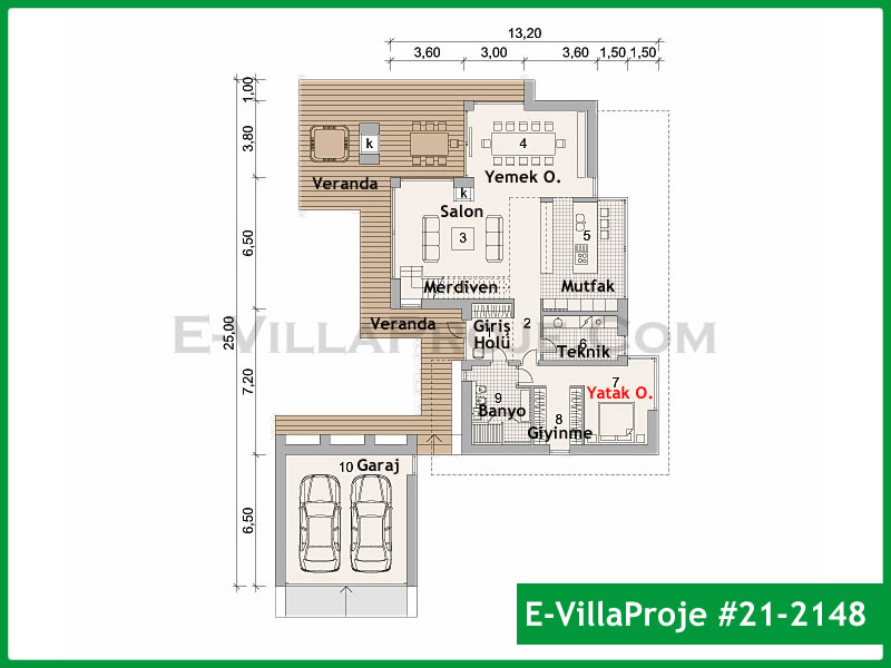Ev Villa Proje #21 - 2148 Çelik Ev Projesi - Görsel 2