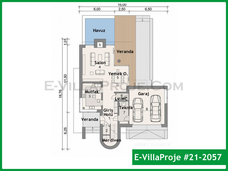 Ev Villa Proje #21 - 2057 Çelik Ev Projesi - Görsel 2