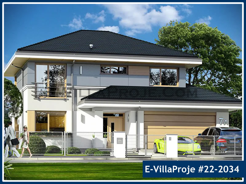 Ev Villa Proje #22 - 2034 Çelik Villa Modeli ve 3D Tasarımı