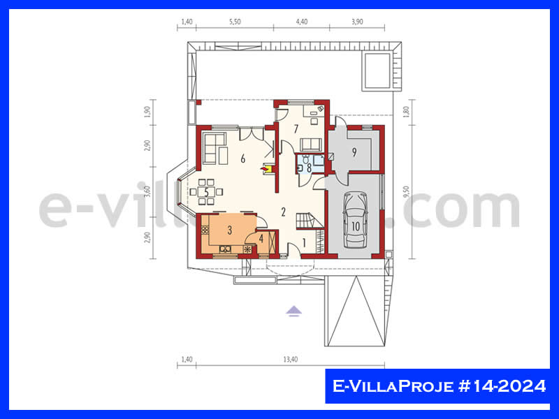 Ev Villa Proje #14 - 2024 Çelik Ev Projesi - Görsel 2
