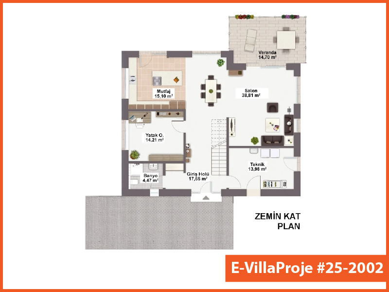 Ev Villa Proje #25 - 2002 Çelik Ev Projesi - Görsel 2
