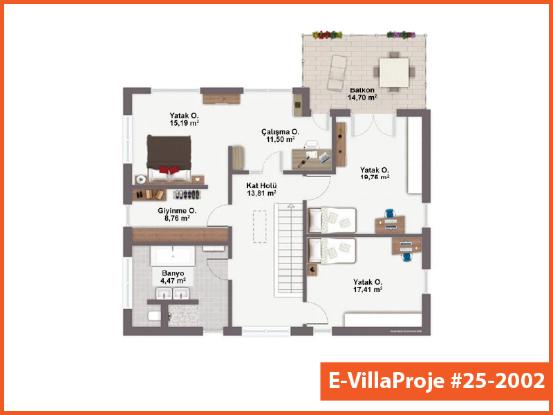 Ev Villa Proje #25 - 2002 Çelik Ev Projesi - Görsel 3