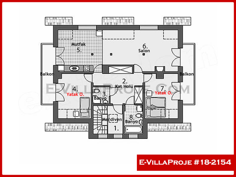 Ev Villa Proje #18 - 2154 Çelik Ev Projesi - Görsel 3