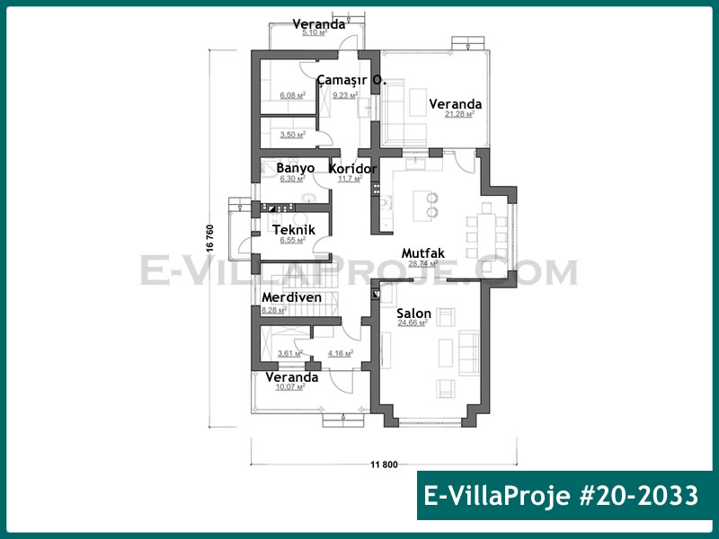 Ev Villa Proje #20 - 2033 Çelik Ev Projesi - Görsel 2