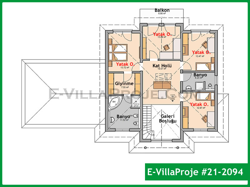Ev Villa Proje #21 - 2094 Çelik Ev Projesi - Görsel 3