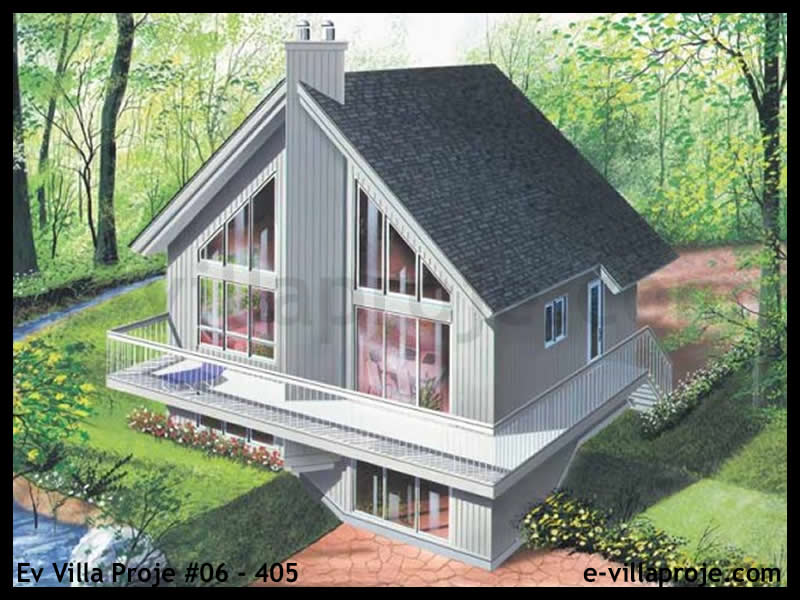 Ev Villa Proje #06 - 405 Çelik Villa Modeli ve 3D Tasarımı