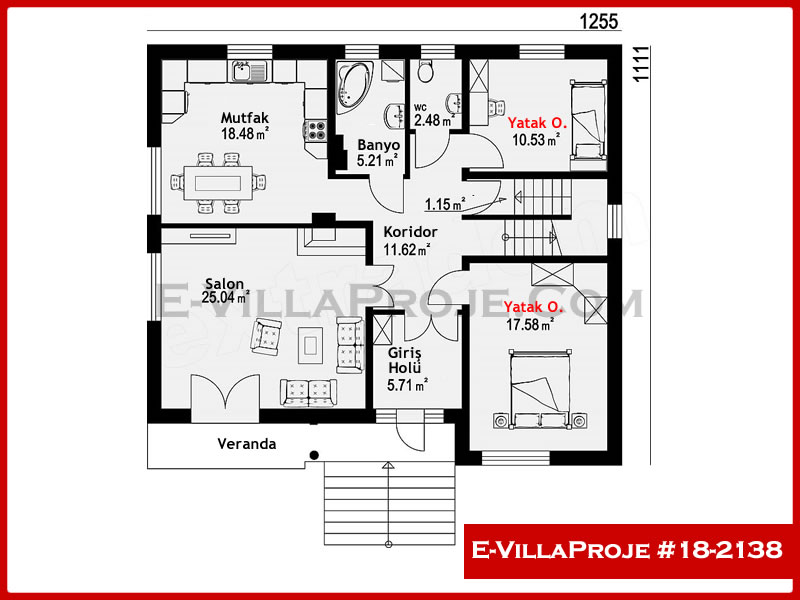 Ev Villa Proje #18 - 2138 Çelik Ev Projesi - Görsel 2