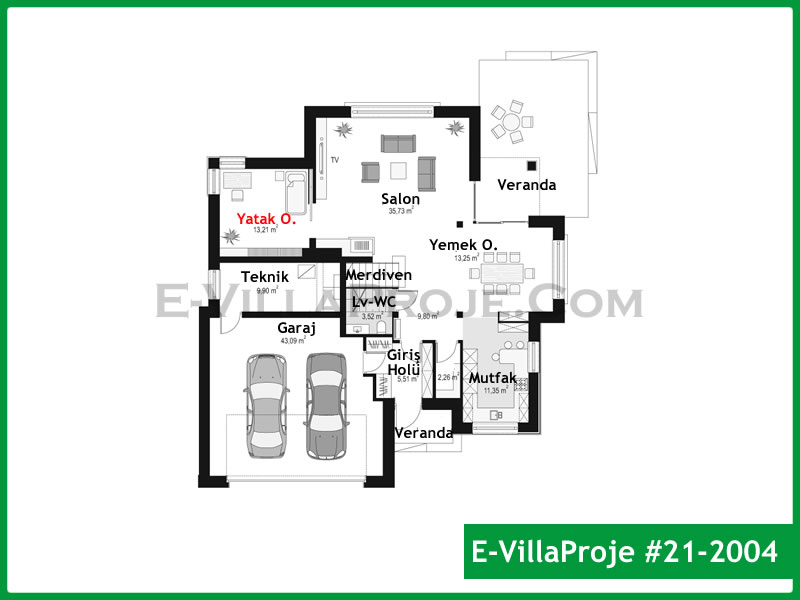Ev Villa Proje #21 - 2014 Çelik Ev Projesi - Görsel 2