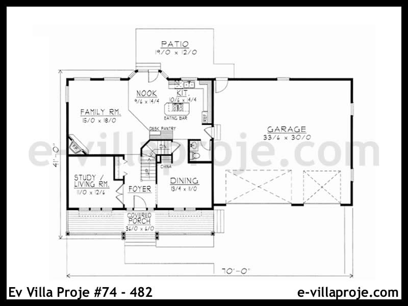 Ev Villa Proje #74 - 482 Çelik Ev Projesi - Görsel 2