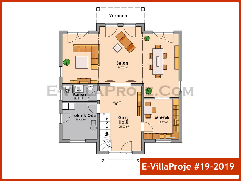 Ev Villa Proje #19 - 2019 Çelik Ev Projesi - Görsel 2