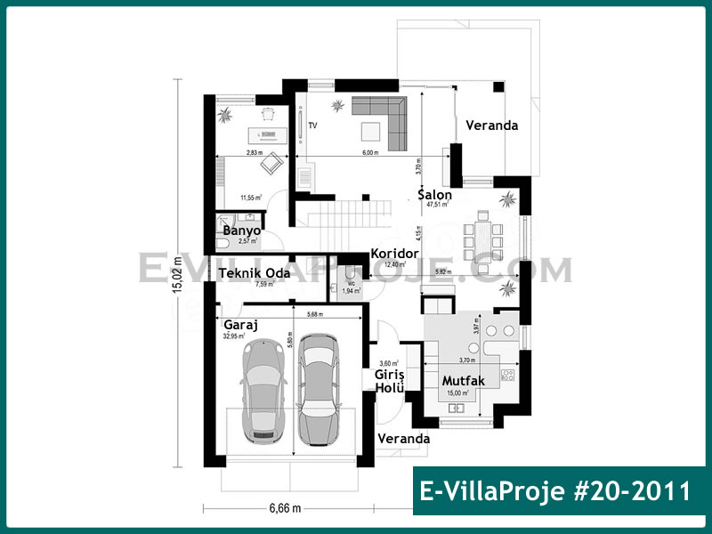 Ev Villa Proje #20 - 2011 Çelik Ev Projesi - Görsel 2