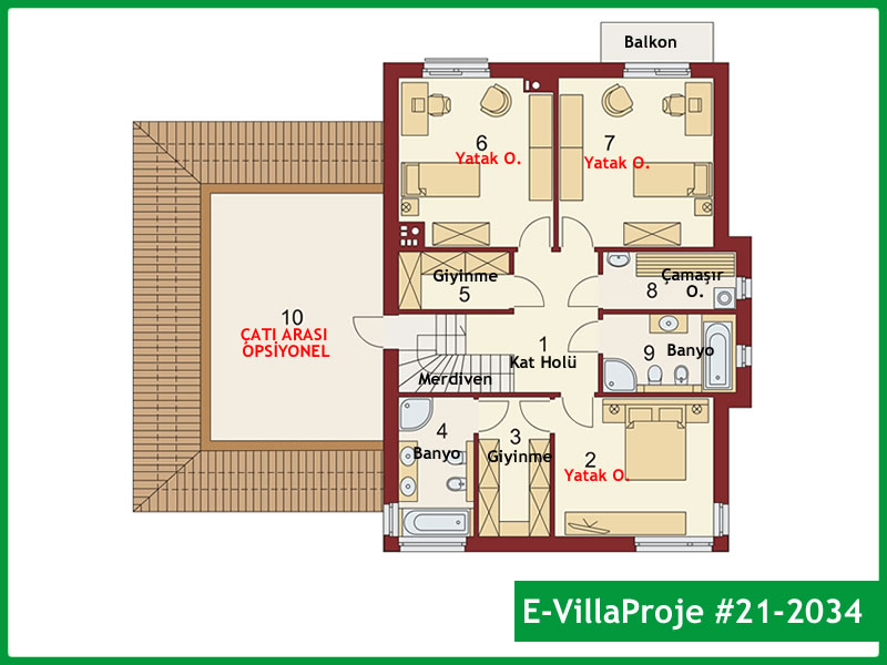Ev Villa Proje #21 - 2034 Çelik Ev Projesi - Görsel 3