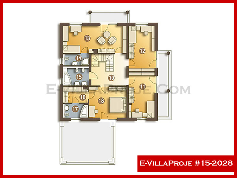 Ev Villa Proje #15 - 2028 Çelik Ev Projesi - Görsel 3