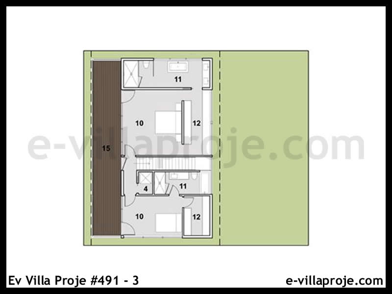Ev Villa Proje #491 - 3 Çelik Ev Projesi - Görsel 3
