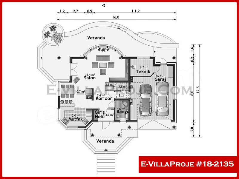 Ev Villa Proje #18 - 2135 Çelik Ev Projesi - Görsel 2