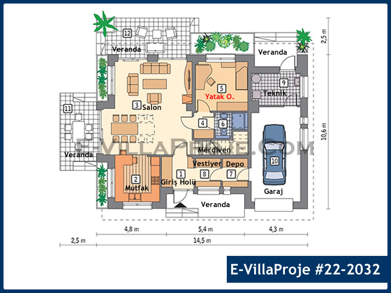Ev Villa Proje #22 - 2032 Çelik Ev Projesi - Görsel 2