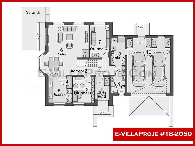 Ev Villa Proje #18 - 2050 Çelik Ev Projesi - Görsel 2