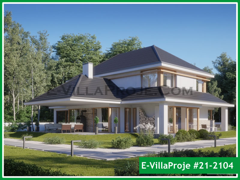 Ev Villa Proje #21 - 2104 Çelik Villa Modeli ve 3D Tasarımı