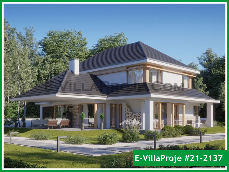 Ev Villa Proje #21 - 2137 Çelik Villa Modeli ve 3D Tasarımı