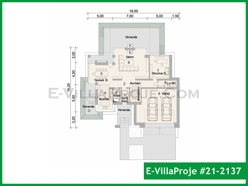 Ev Villa Proje #21 - 2137 Çelik Ev Projesi - Görsel 2