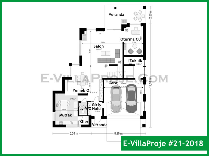 Ev Villa Proje #21 - 2018 Çelik Ev Projesi - Görsel 2