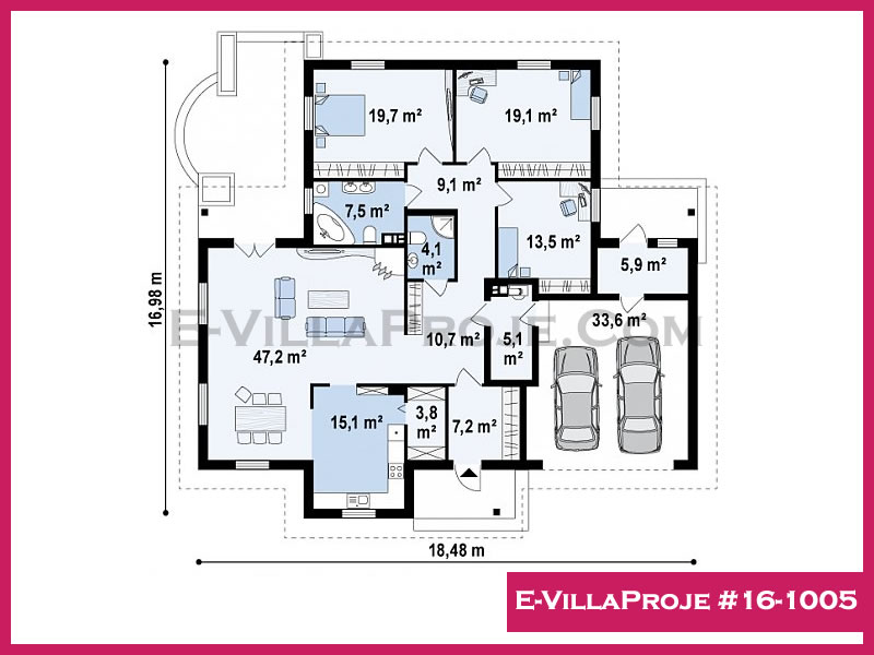 Ev Villa Proje #16 - 1005 Çelik Ev Projesi - Görsel 2