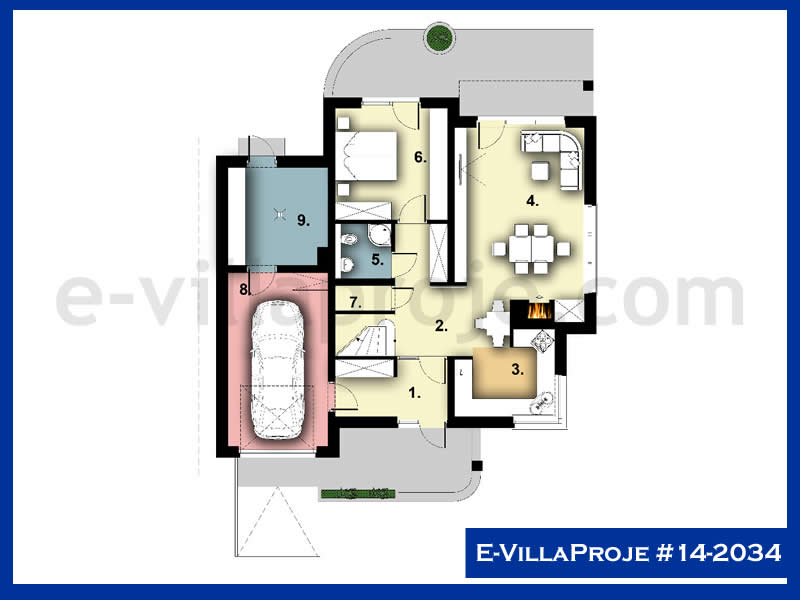 Ev Villa Proje #14 - 2034 Çelik Ev Projesi - Görsel 2