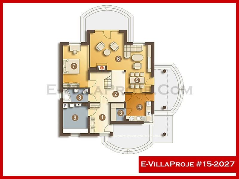 Ev Villa Proje #15 - 2027 Çelik Ev Projesi - Görsel 2