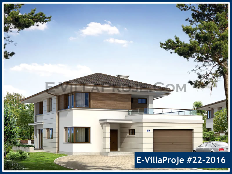 Ev Villa Proje #22 - 2016 Çelik Villa Projesi 3D Mimari Tasarımı