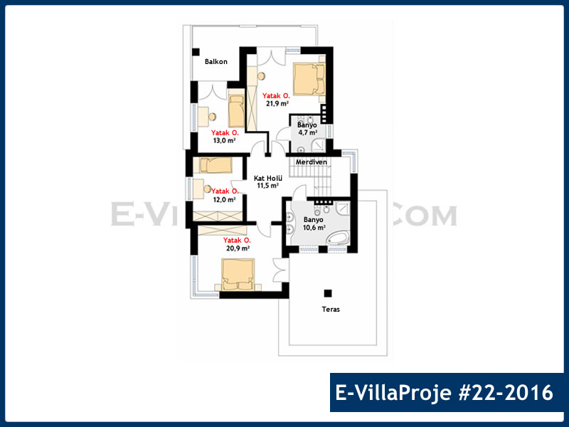 Ev Villa Proje #22 - 2016 Çelik Ev Projesi - Görsel 3