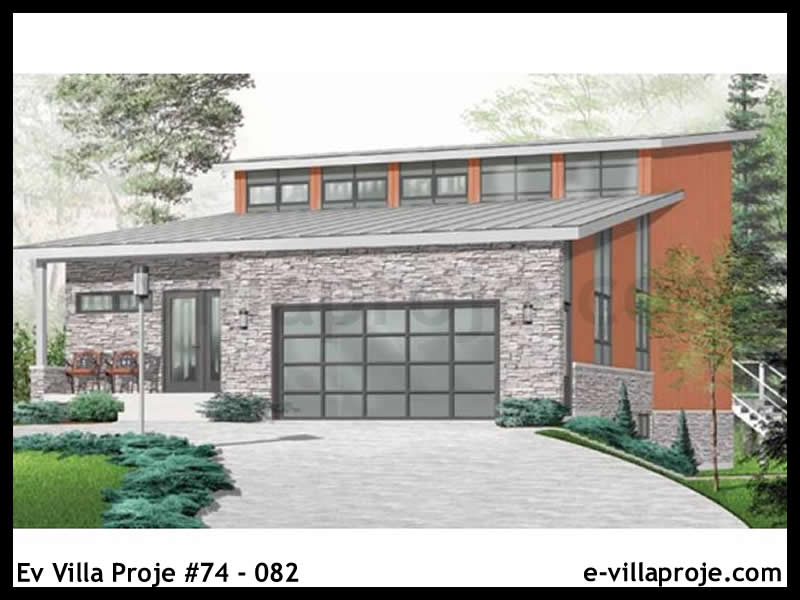 Ev Villa Proje #74 - 082 Çelik Villa Modeli ve 3D Tasarımı