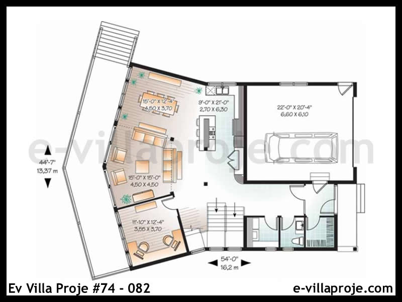 Ev Villa Proje #74 - 082 Çelik Ev Projesi - Görsel 2