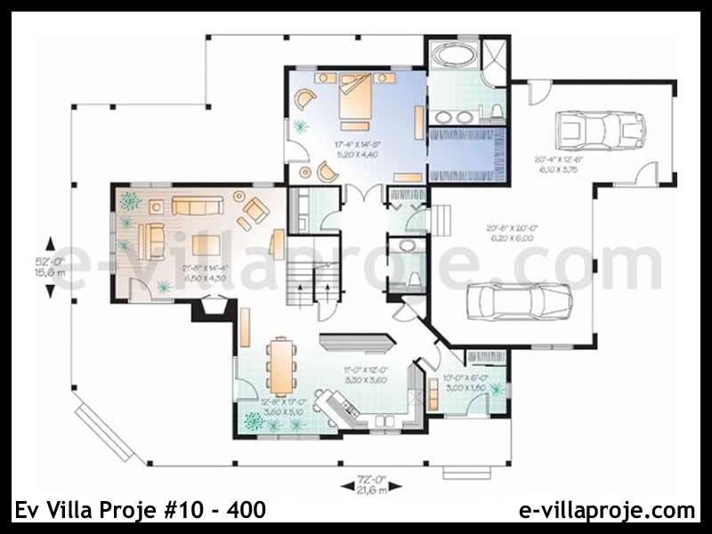 Ev Villa Proje #10 - 400 Çelik Ev Projesi - Görsel 2